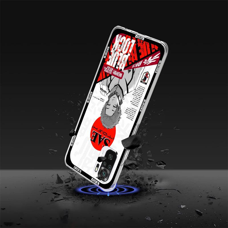 Blue Lock Anime Phone Case For Xiaomi Redmi Note 15 14 13 12S 12 11 Pro Plus 14S 11S 11E 10 10S 11T 5G Personalized Cover Redmi