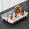 Rectangular Double-layer Plastic Tea Tray