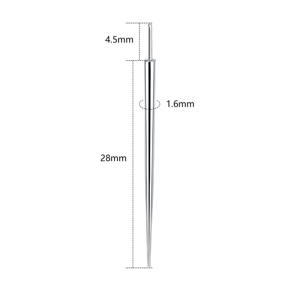 1/5Pcs Stainless Steel Duide Rod Piercing Stretching Tool for Internally & Externally Threaded Jewelry Body Piercing Tools