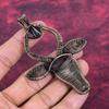 Blue Sunstone Pendant Copper Wire Wrapped Cow Face Pendant Real Gemstone Jewelry