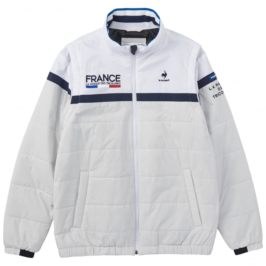 Le Coq Sportif Golf 2022 Model Golf Blouson Actively Vest with Padded Classic White Gray Equivalent To Japanese Size Fall/Winter [CORE] Insulated,
