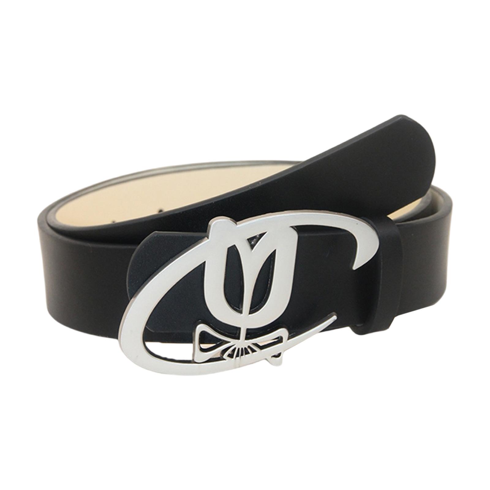 

Стильный Модный Ремень из ПУ Кожи для Мужчин и Женщин с Быстросъемной Пряжкой Идеально Подходит для Повседневной Одежды или Наряда для Выпускного Вечера A чёрный