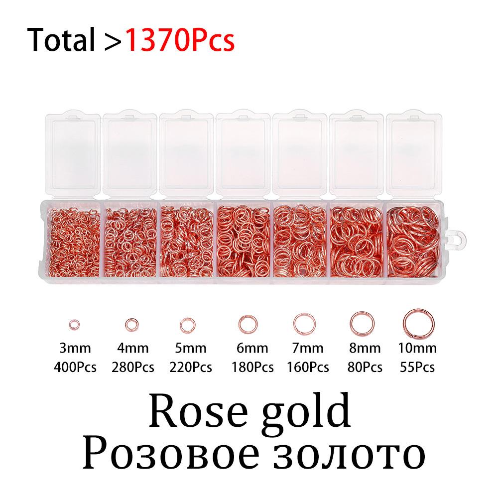 1 Box Jewelry Making Set Mixed Metal Jump Rings Split Rings Connectors For DIY Jewelry Making Kit Finding Accessories Supplies