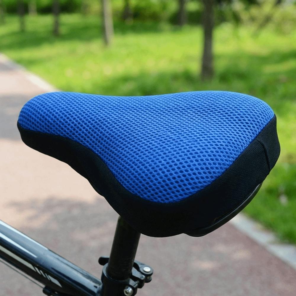 4PCS 3D Fabric Bike Seat Cover Breathable Mesh Cycling Seat Cushion Cover  Riding Equipment