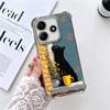 Schwarze Katze Ästhetik Muster Beschichtung Handyhülle Für Xiaomi Redmi Note 14 15 Pro Plus 13 12 11 11S 11T 10 9S 9 5G Sturzfest Airaba