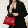 Luxury Leather Women's Bag Europe and America Casual Fashion Solid Color Shoulder Bag Zipper Dinner Hand