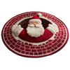 60*60cm Christmas Round Carpet 3D Special-shaped Bedroom Door Mat Santa Claus Floor Mat  Home Decor