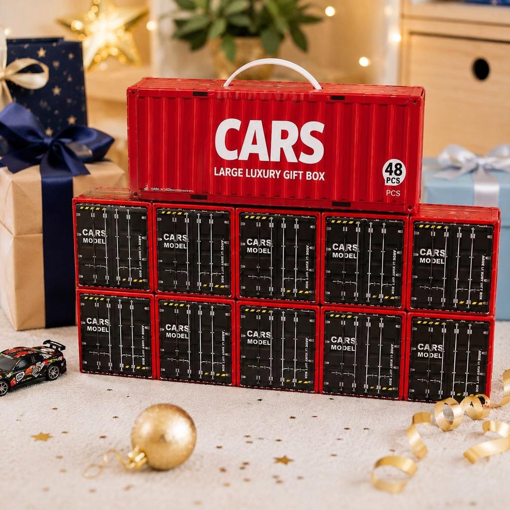 Spielzeugautos 48 Stück Automodelle in einem Container-Autoset
