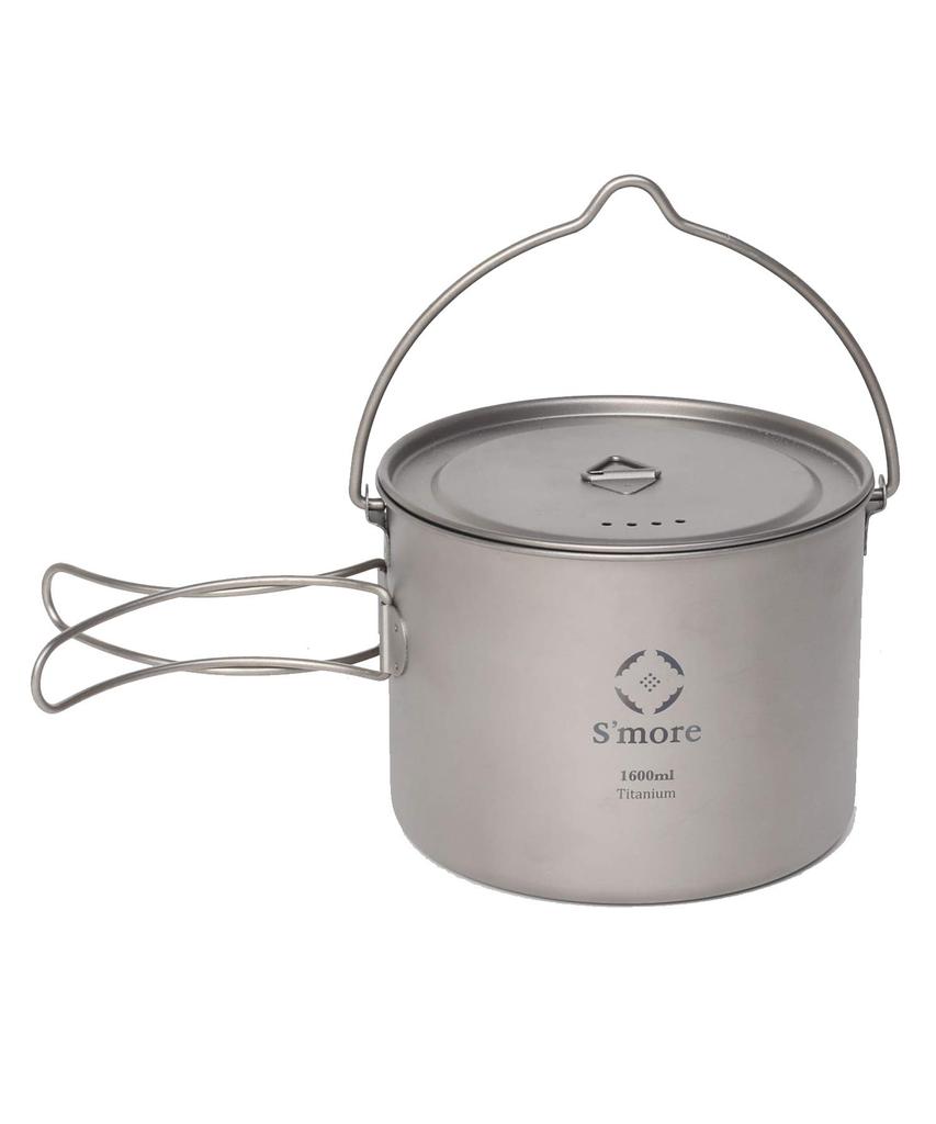 Titanium Hanging Titanium Camping Outdoor Cooking SMOrsUT001HPa S'more Pot, Mug, Pot, Pot, (1600ml)