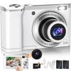 Lecnippy 5K Digital Camera, 10x Optical Zoom, 56 Million Pixels, Digital Camera, Dual Camera, 64GB Micro SD Card Included, Auto Focus, Dual Lens, High