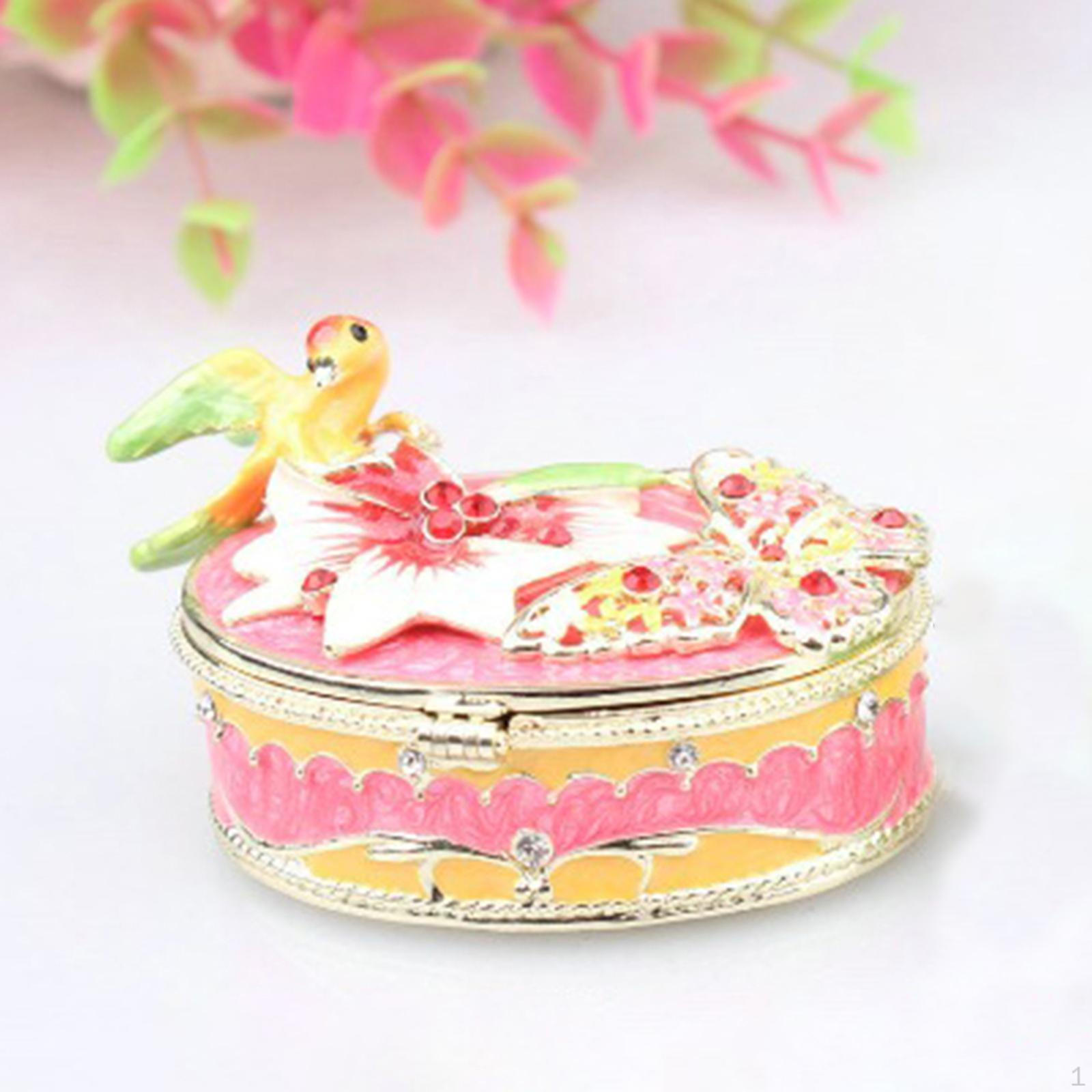 

Декоративная навесная шкатулка для хранения безделушек и сувениров розовый