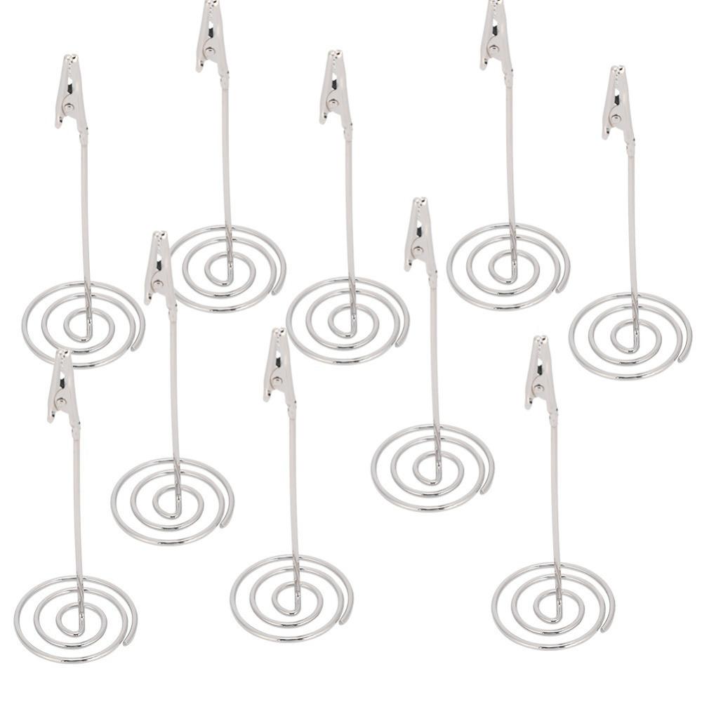 10Pcs Mouth Shape Table Name Clip Stable Base Wedding Place Card Holder Wedding Table Decoration