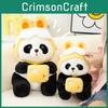 Adorable Yellow Panda Plush Doll Cute Stuffed Animal Toy For Children And Collectors