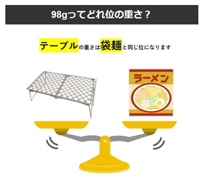 Titanium Table Foldable Compact Outdoor Table Ideal size for mountain climbing solo camping UL TITANIUM TABLE in N-project (S) / / / [Made Japan]