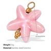 Collana Serie Oceano Placcata Oro 18K con Ciondolo Pesce in Ceramica e Stella Marina