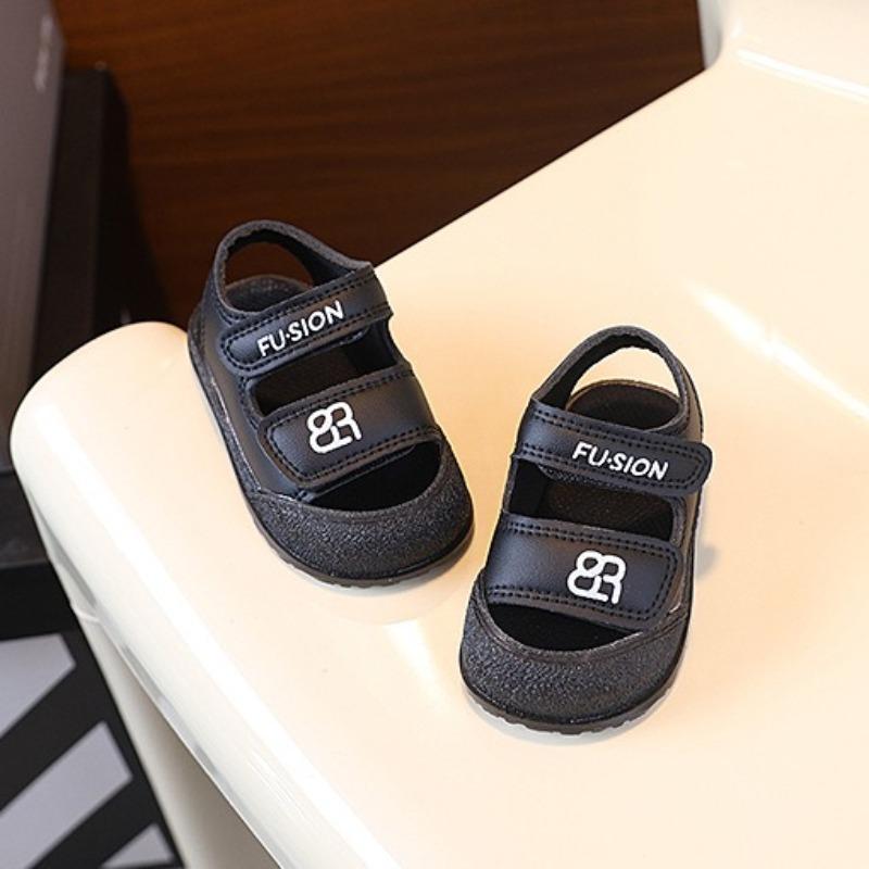 Summer Toddler Closed Toe Sandals Soft Sole Anti-Collision Walking Shoes For Boys Girls