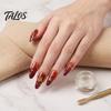 Waterproof Nail Art Stickers Autumn Maple Leaf Stickers, Self-Adhesive Fall Leaves Decals, Decorative Women Embossed Manicure for Home and Salon