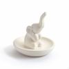 Elephant Jewelry Dish Decorative Band Glossy for Women, Dresser, Nightstand, Entryway