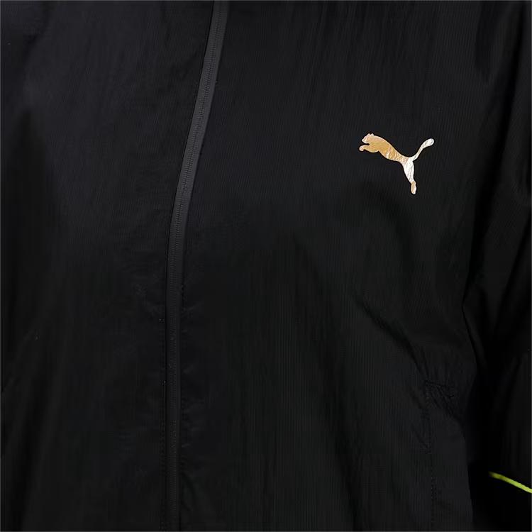 Puma Logo Zip-Up Vintage Sports Jacket Women Jackets Black 530849-01