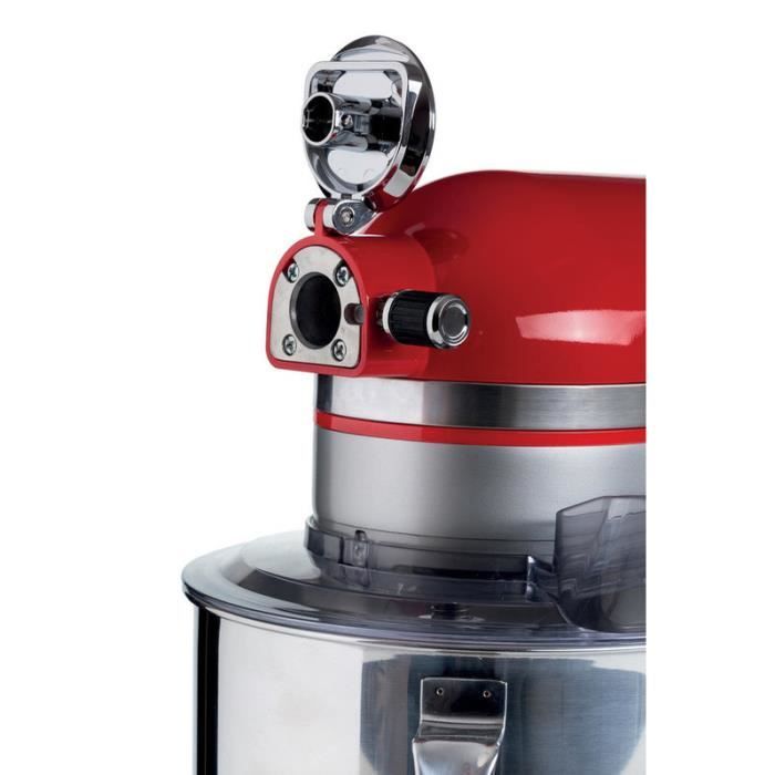 Robot Pâtissier Rouge Moderna Ariete (Groupe De'Longhi) - 1600W - Capacité 5,5L - 11 Vitesses