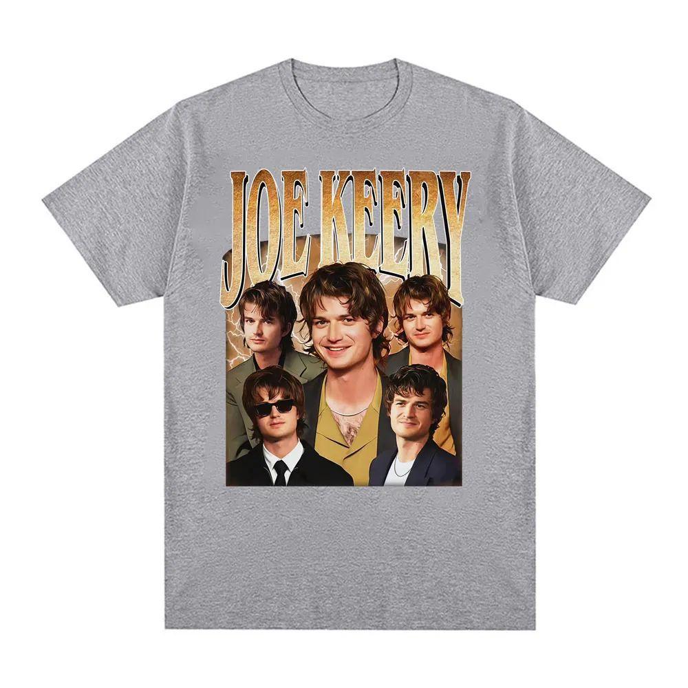 Y2k Retro Harajuku Tshirt Limited Edition Joe Keery Retro Pattern Tshirt Printed Cotton Tops Casual Loose Streetwear Unisex