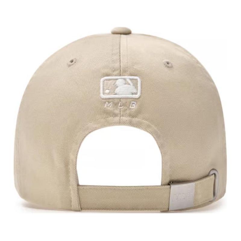 MLB Cotton Baseball Caps Unisex Light Beige Fashion 3ACPV045N-43SAS