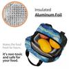 Insulated Lunch Tote Bag for Women School Portable Thermal Cooler Almond Blossoms Flowers Art Lunch Box