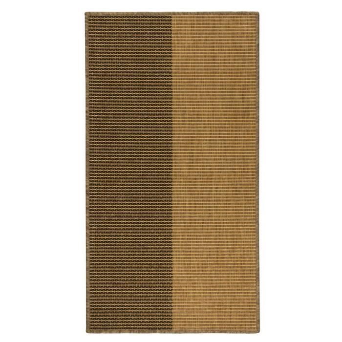 SUVA Tapis intérieur 60x110 cm Bandes Marron Beige