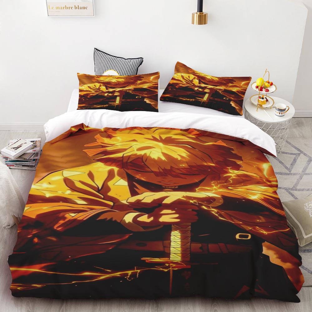 Duvet Covers Demon Slayer Bedding Sets Soft and comfortable Queen/King Boys Kids Single Double Size Soft Kids Girl Boys Gift