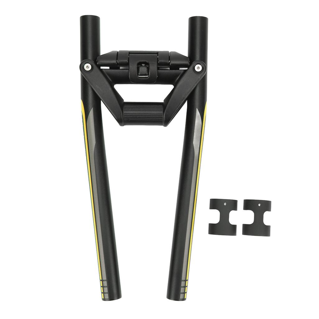 Manubrio per Bicicletta da 620mm Lega di Alluminio Manubrio Modificato Bicicletta Barra Pieghevole per Mountain Bike Nero Giallo