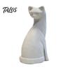 Seamless Cat Model 3D Printed Ornament, Minimalist Geometric Design, One-Piece One-piece Sculpture Durable Sculpture, for Home Office Bedroom