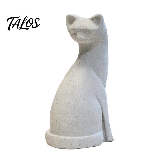 Seamless Cat Model 3D Printed Ornament, Minimalist Geometric Design, One-Piece One-piece Sculpture Durable Sculpture, for Home Office Bedroom