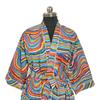 Cotton Robes Long Kimono Sleepwear Indian Hand Printed Night Wear Maxi Bathrobe
