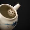 Hand Drawn Beautiful Landscape Teapot Tea Maker Tea Kettle Tea Ceremony Kungfu Tea Set Ball Hole Filtration Single Pot