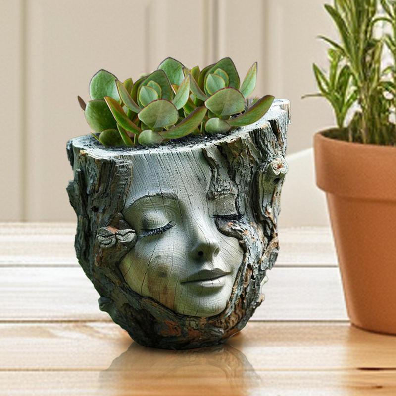 

Кашпо для лица, кашпо для растений с женским лицом, кашпо для цветов, смола, милая ваза, контейнер, украшения для дома, цветочный горшок, декор для двора, сад CHINA
