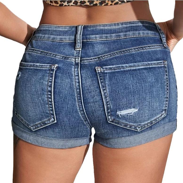 Women's High Waist Washed Ripped Bleached Slimming Jeans - Spring/Summer Collection