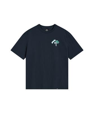 Imiseu Coastal Embroidery T-Shirt-Navy