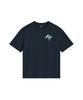 Imiseu Coastal Embroidery T-Shirt-Navy