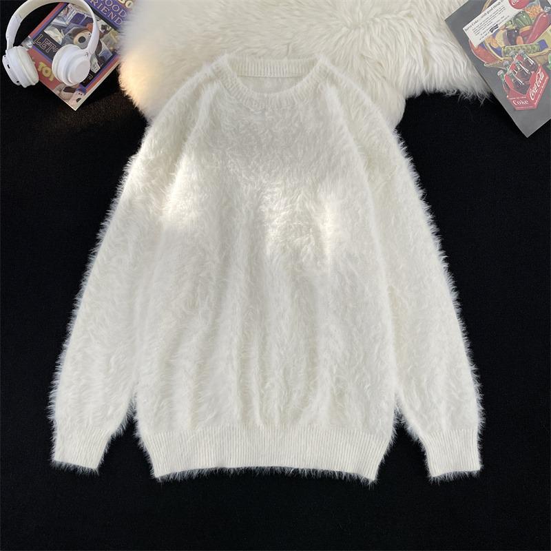 

Men s Sea Urchin Wool Fluffy Sweater - Trendy High-End Knit Top for Autumn/Winter Large абрикосовий