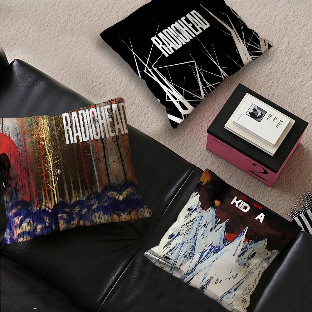 Band R-Radiohead OK Computer Cushion Cover Car Throw Pillow Case For Sofa Car Christmas Gift 40x40cm 45x45cm