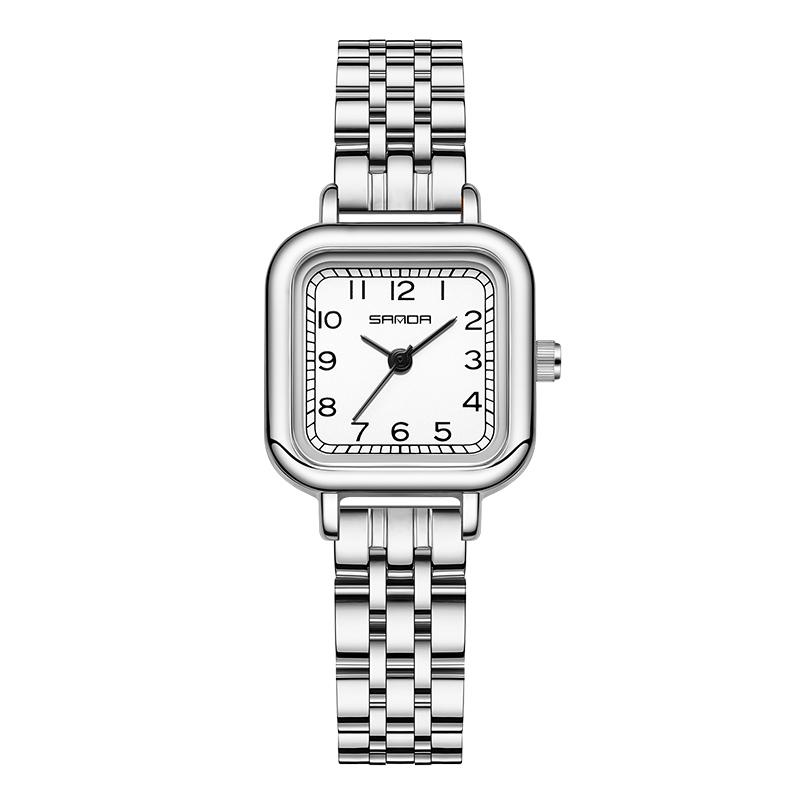 New Classic Top Brand Quartz Watch for Women Waterproof Ladies Square Watches Stainless Steel Strap Wristwatches Reloj Homber