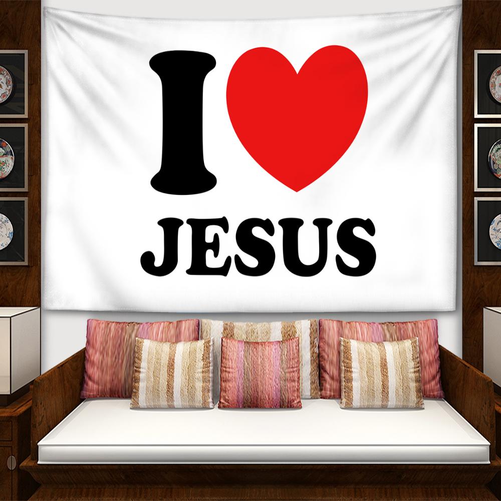 Siyah Aşk Mektubu Goblen Duvar Asma Dini Sanat Soyut Gizemli Cadılık Hippi Tapitz Oturma Odası Ev Dekoru