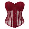 Top Moldeador de Malla Transpirable de Verano para Mujer Estilo Palacio Con Sujetador Incorporado