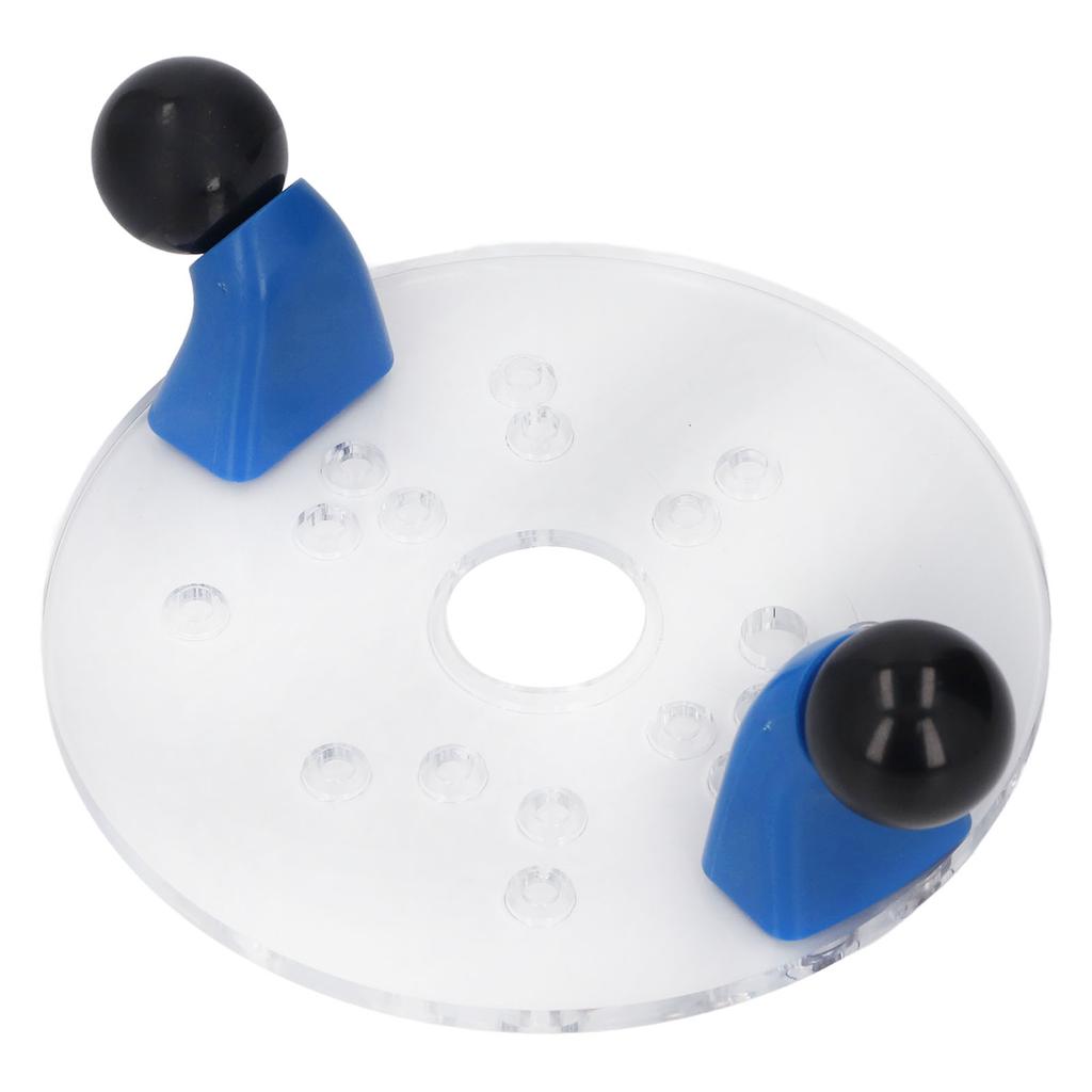 Universelle Router-Grundplatte für Tischfräse Tragbar Transparentes PVC mit vorgebohrten Löchern Schaft Rund