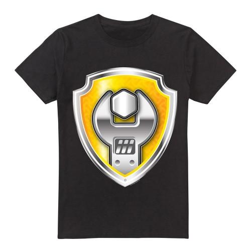 Paw Patrol Mens Rubble Badge T-Shirt