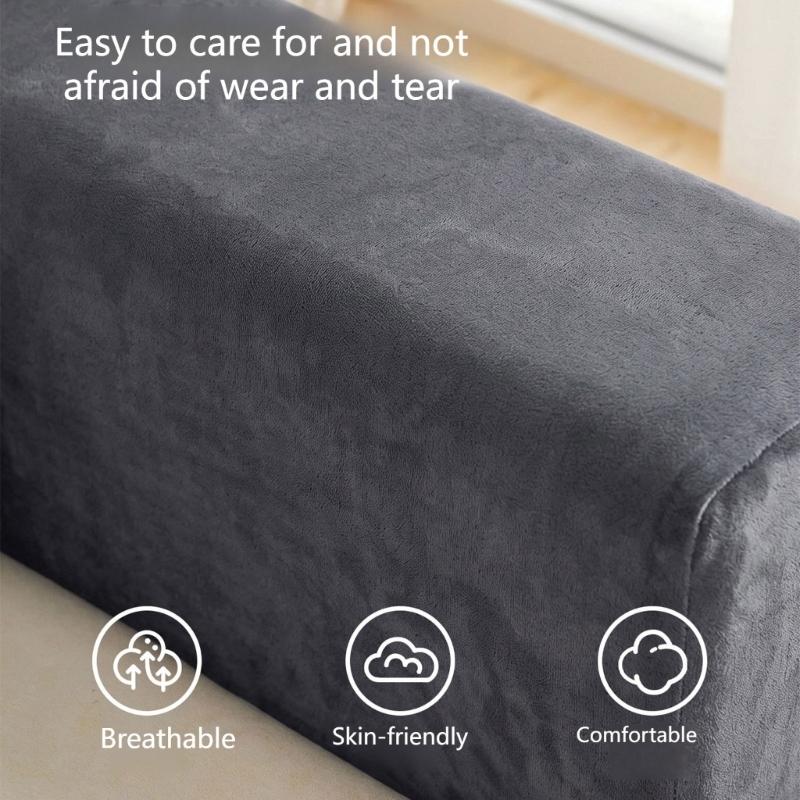 2PCS Elastic Armrest Covers For Sofas Couch Nonslip Design Fit Most Furniture Sofa Arm Slipcovers Arm Chair Protectors