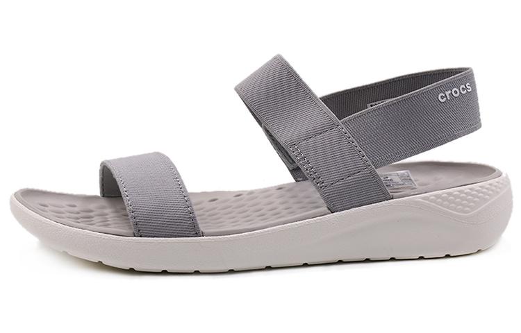 Crocs Literide Light Gray White Women s 205106-00J 37-38