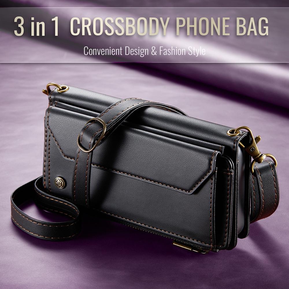 Crossbody Lanyard Zipper Wallet Case for