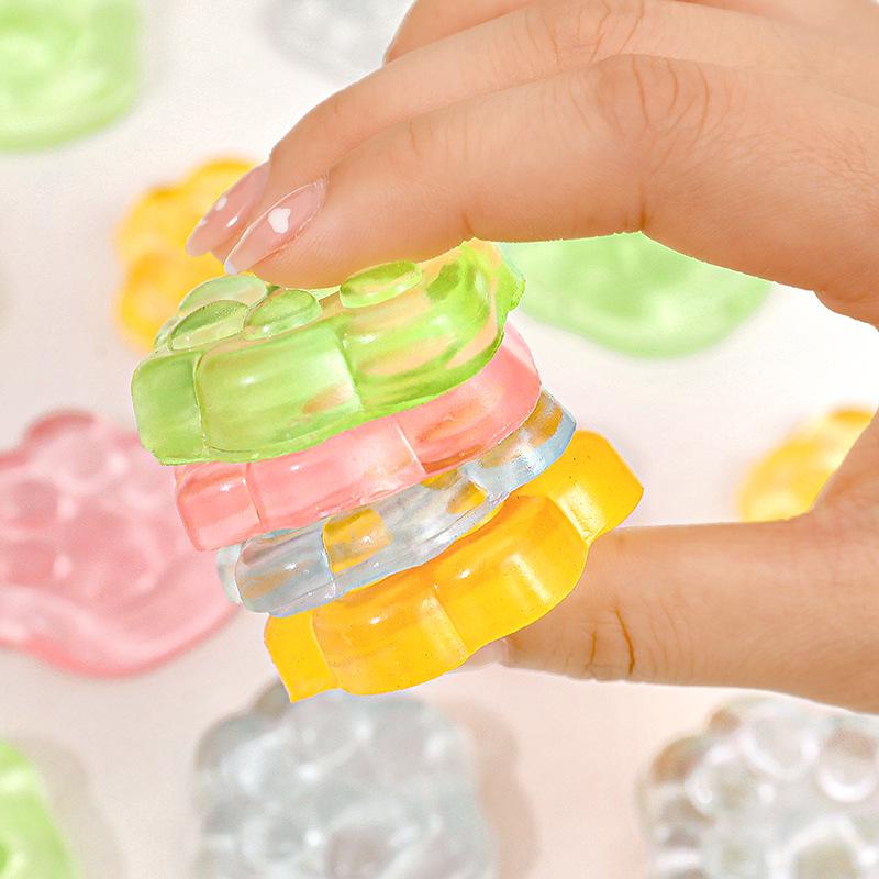 Creative Jelly Cat Claw Sticky Toy - Transparent, Fun, Decompression Gift for Students & Kids.