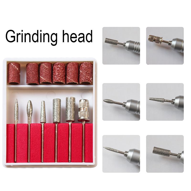 20000RPM Electric Nail Art Drill Manicure Nail File Sanding Bands Nail Remover Cleaning Tools With Different Model Drill Bits